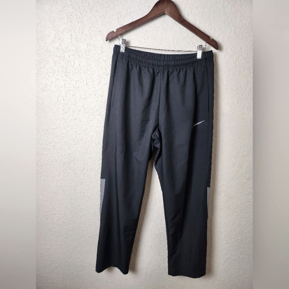 Nike Travis Scott Reflective Swoosh Color Block Track Pants Black Gray Size L